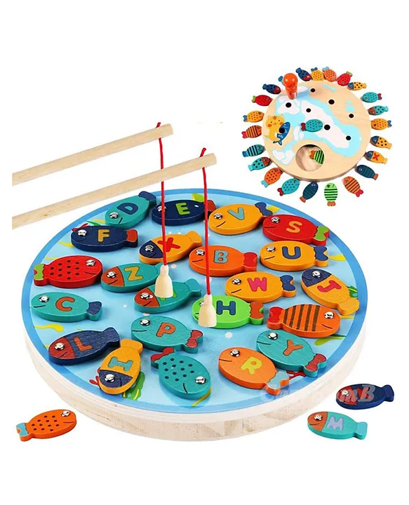 Brain Giggles Magnetic Wooden Fishing Game Toy for Toddlers Multicolour  Online Oman, Buy Board Games for (3-6Years) at  - d0c52ae2c32b2