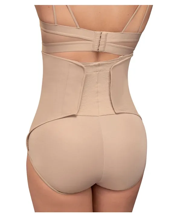 Mums & Bumps Leonisa HighWaisted Postpartum Panty with Adjustable Belly  Wrap for Natural or CSection Birth Nude Online in UAE, Buy at Best Price  from  - d6a98aea867f9