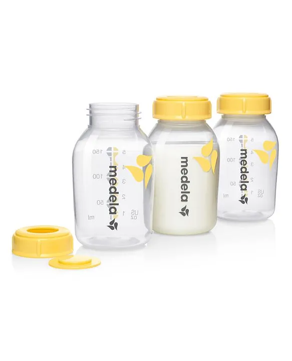 Medela Breastmilk Storage Bottles 250mL Pack of 3 with Milk Mesurement Graph Air Tight Lids BPAFree Compatible with Pumps Dishwasher Safe Online in UAE Buy at Best Price from FirstCry.ae