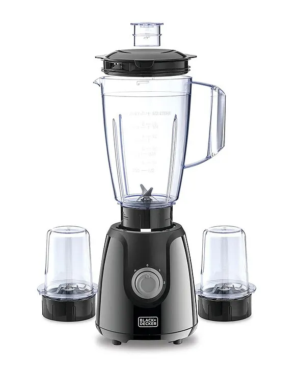 Black and Decker Blender with Grinder Mill and Chopper Mill 1.5L