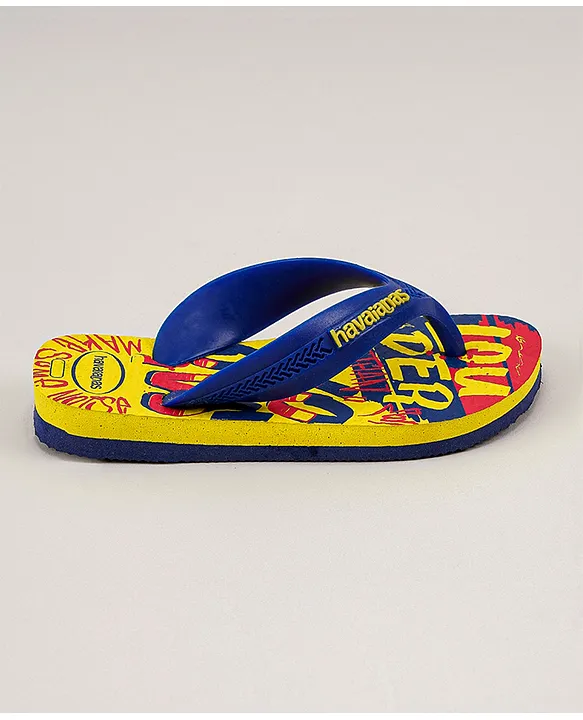 Yellow store flip flops