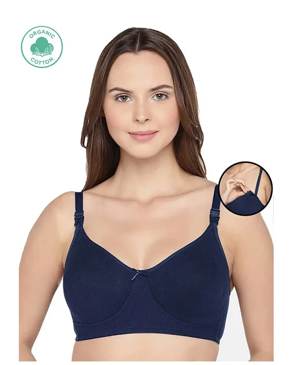 Buy Inner Sense Organic Antimicrobial Padded Non-Wired Feeding Bra - White ( 38B) Online