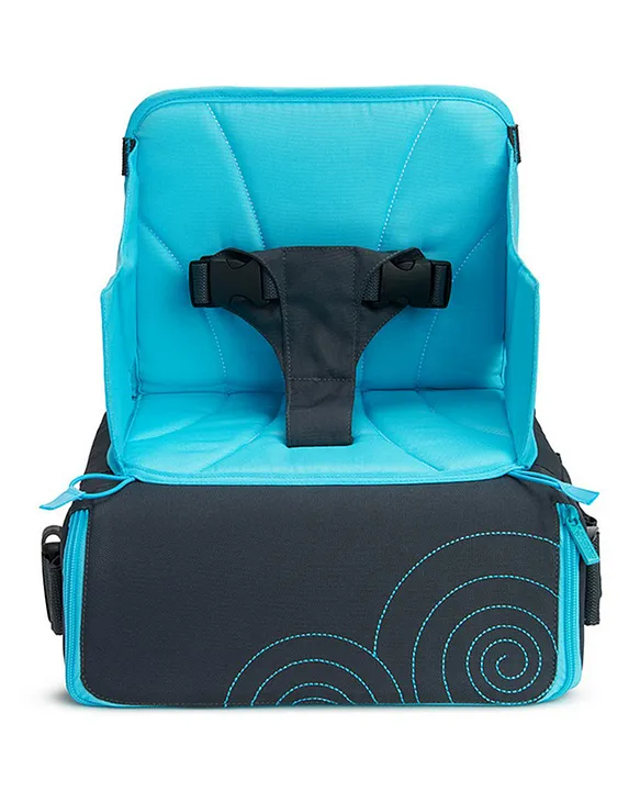 Blue store booster seat