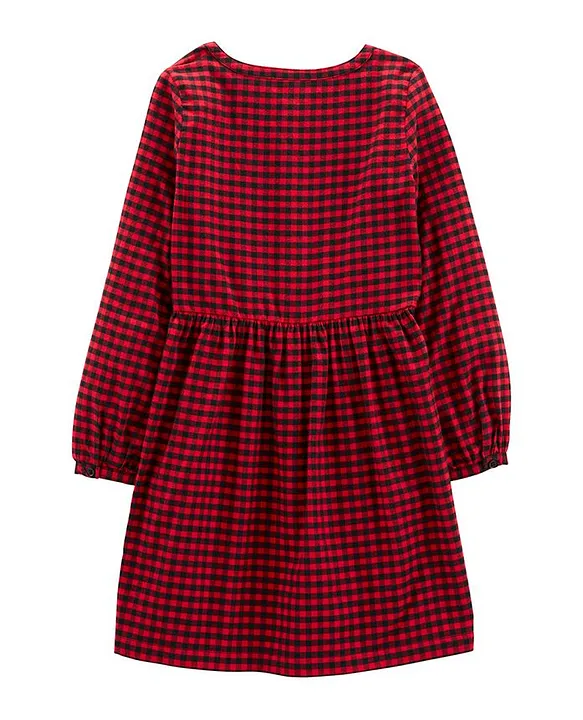 Carter's plaid 2025 flannel dress