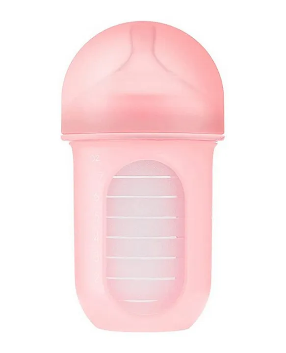 Boon Nursh Silicone Pouch Bottle 3m+ Medium 3 Bottles - 8 oz (236