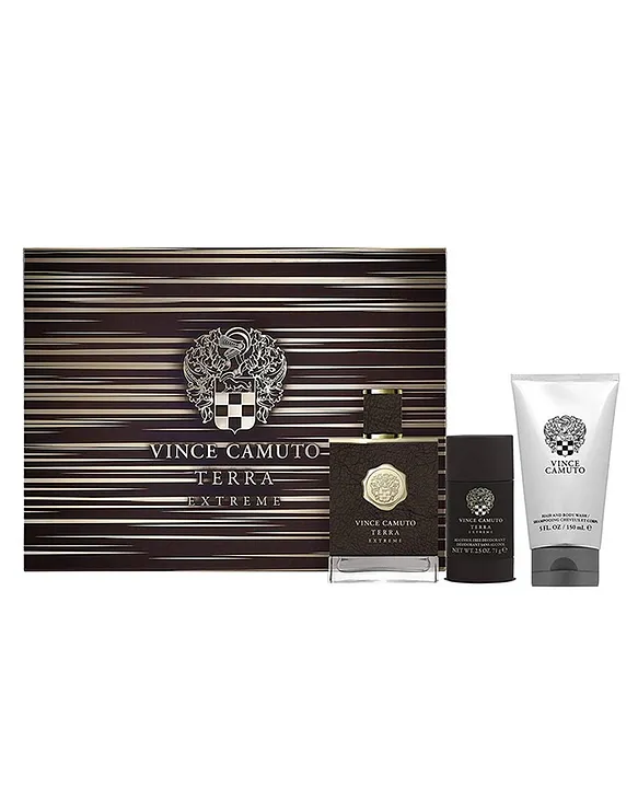 Vince Camuto Terra Extreme Set Of EDP + Deo Stick + Hair & Body Wash For  Men 3 Pieces Online in UAE, Buy at Best Price from  -  e680bae98f0d9