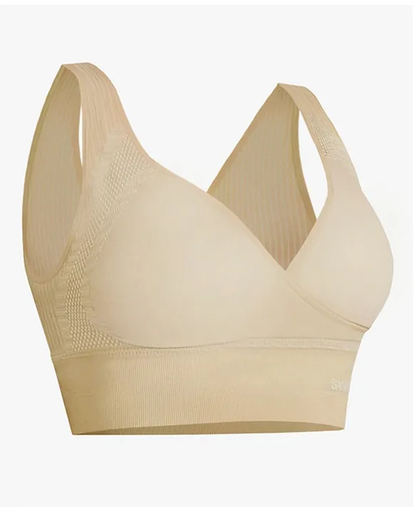 Sankom Cooling Effect Back Support Maternity Bra Beige Online in UAE, Buy  at Best Price from  - e7df3ae9b6063