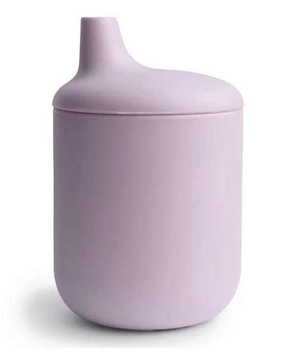 Mushie Silicone Sippy Cup (Soft Lilac)