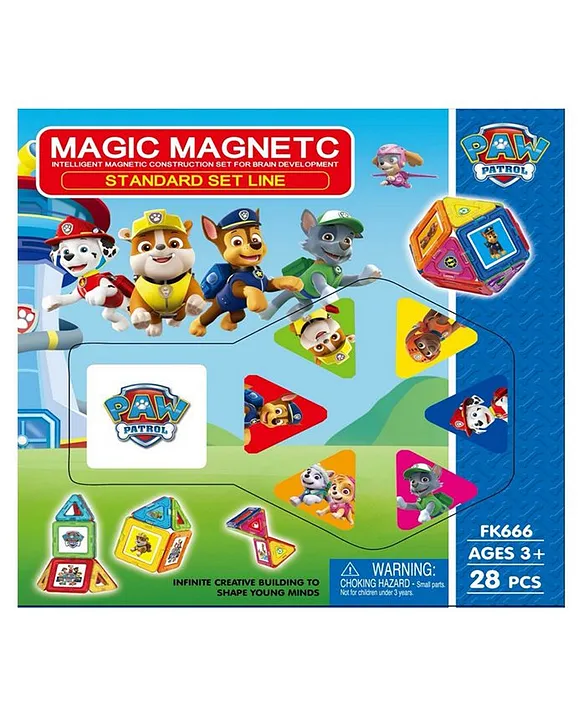 paw patrol magnetic tiles