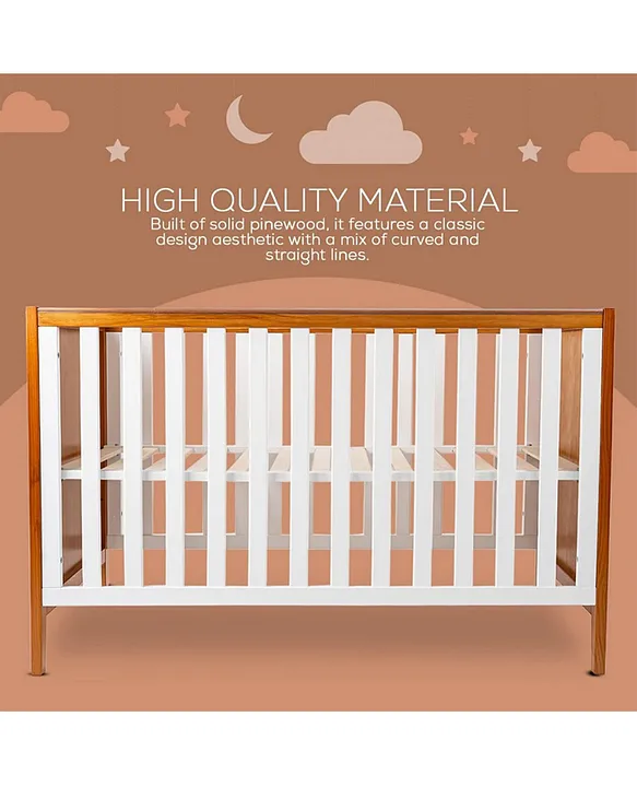 Baybee Wooden Crib White Online in UAE Buy at Best Price from