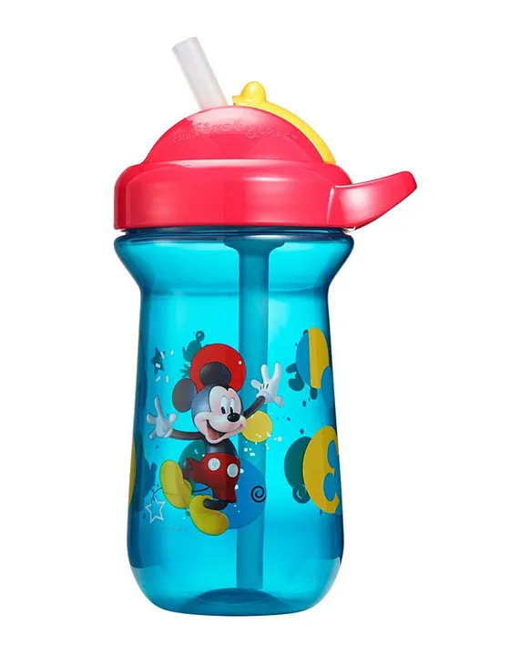 The First Years Disney Mickey Mouse Flip Top Straw Cup for