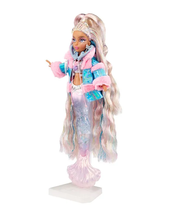 Mermaze Mermaidz Winter Waves Crystabella Mermaid Fashion Doll with Color  Change