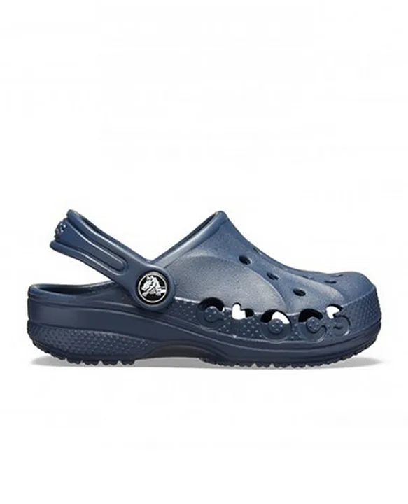 Navy blue fur online crocs