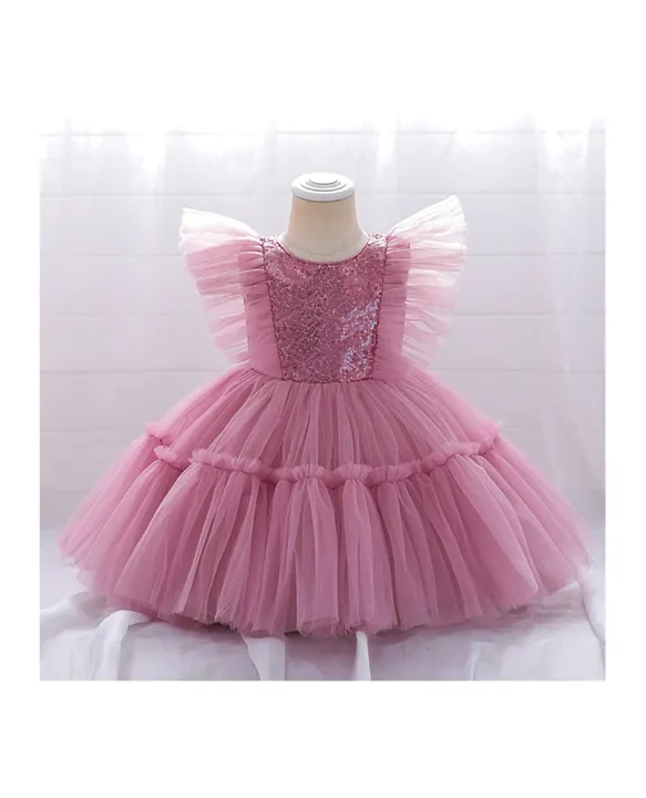 Buy DDaniela Butterfly Party Dress Dark Pink for Girls (2-3Years) Online in  KSA, Shop at FirstCry.sa - f7389aead93f5