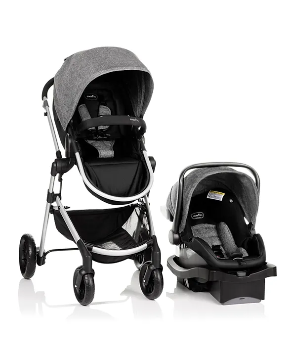Evenflo Pivot Modular Travel System, Evenflo Pivot Modular Travel System With Safemax Infant Car Seat Casual Grey