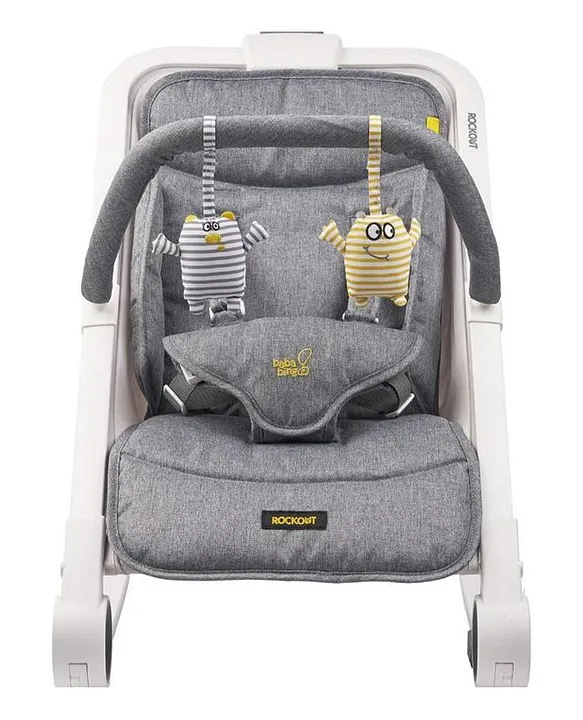 BabaBing Rockout 2 Rocker Adjustable Reclining Lightweight 0 Months 40 x 40 x 52cm Grey Online in UAE Buy at Best Price from FirstCry.ae f7474ae6d6032