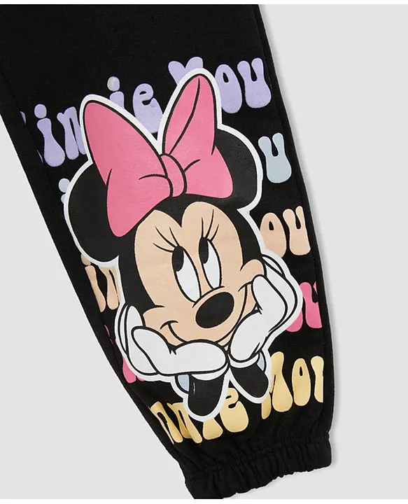 Shop Minnie Mouse Print Joggers with Tape Detail Online