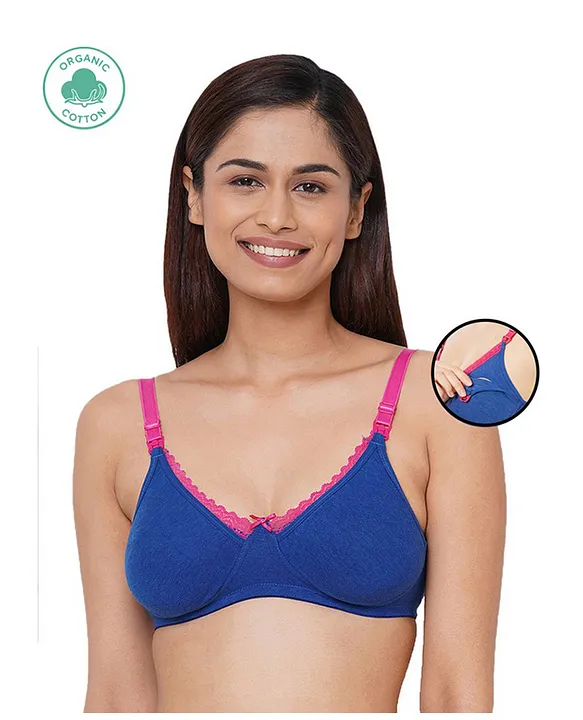 Buy Inner Sense Organic Cotton Antimicrobal Padded Bra -Pack Of 2  -Multi-Color Online