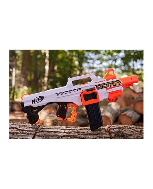 NERF Ultra Select Fully Motorized Blaster, Fire for Distance or Accuracy,  Includes Clips and Darts, Outdoor Games and Toys, Automatic Electric Full  Auto Toy Foam Blasters - Toys 4 U