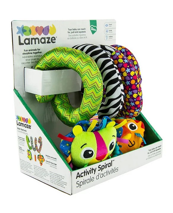 Lamaze Activity Spiral Toy for Babies 0 Months Car Seat Stroller Hanging Toy with Rings Jingles Online UAE Buy Soft Toys for 0 24Months at FirstCry.ae ffe95aeb974f1