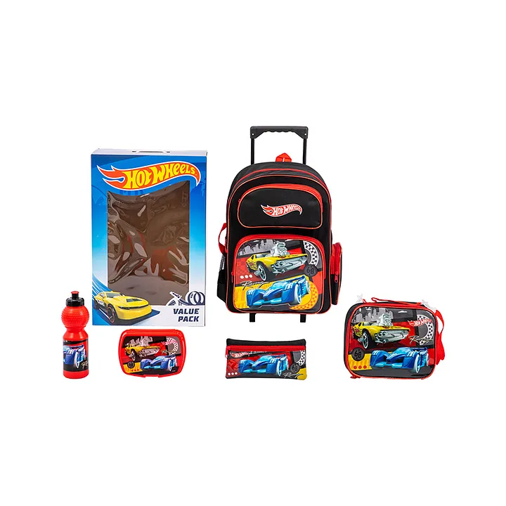 hot wheels backpack and lunchbox