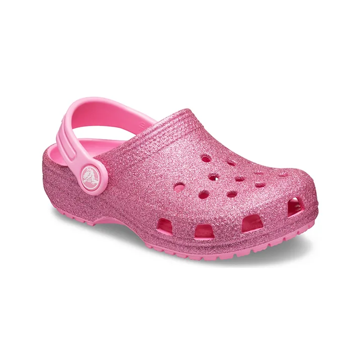 glitter baby crocs