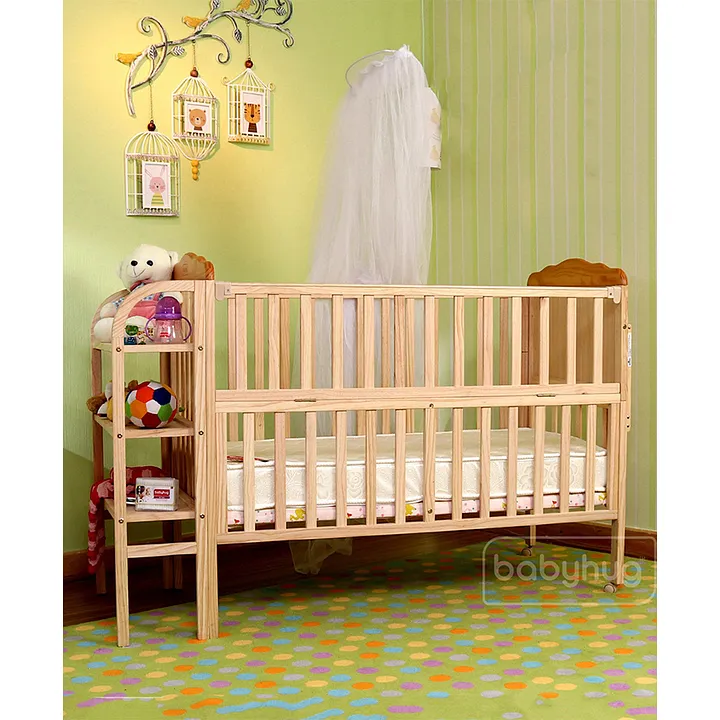 babyhug lily baby cot with bassinet