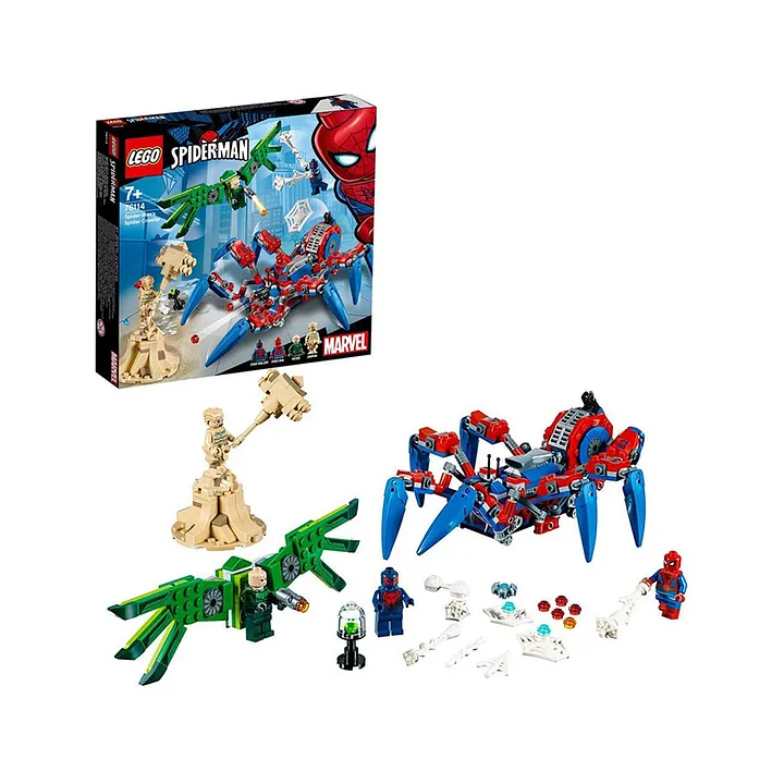 lego super heroes spider man's spider crawler set 76114  418 pieces