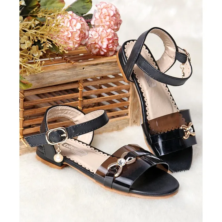 black party wear sandals