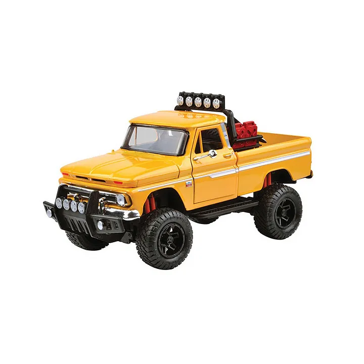 Motormax Die Cast Off Road Truck 1966 Chevy C10 Fleetside Pickup Yellow For 3 8years Online Oman Buy At Firstcry Om 36350ae0f6df5