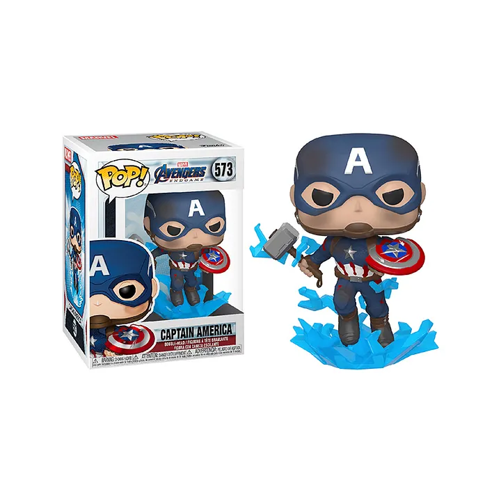 captain america with mjolnir funko