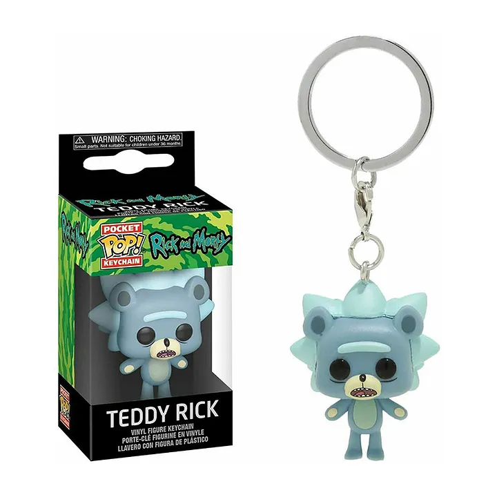 rick and morty funko keychain