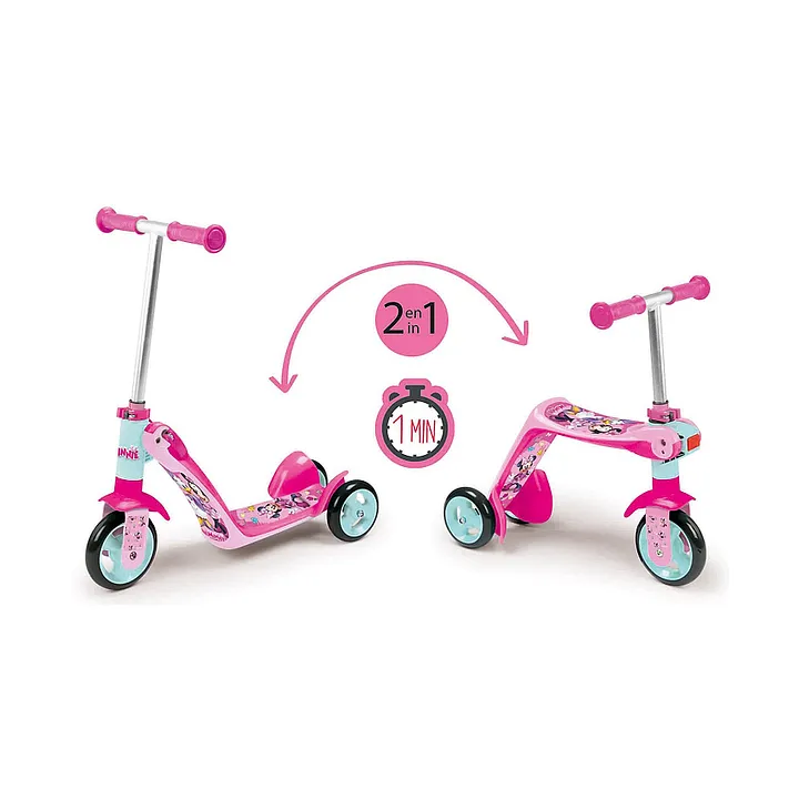 smoby reversible scooter pink