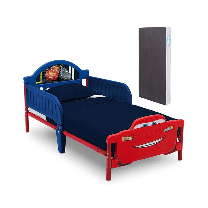 Delta Children Cars 3 Toddler Bed With Twinkle Toddler Mattress Blue And Red Online In Uae Buy At Best Price From Firstcry Ae 574d6ae4de055