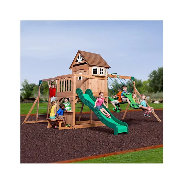 Backyard Discovery Montpelier Play Set Brown Online Uae Buy Outdoor Play Equipment For 3 6years At Firstcry Ae 58e90aeb3cde7