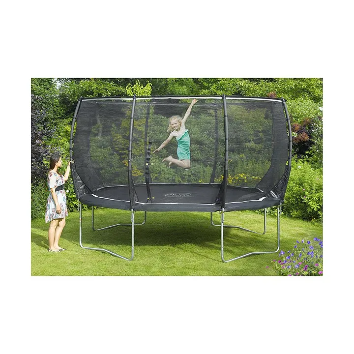 Plum 12 Feet Magnitude Trampoline With Enclosure Black Online Uae Buy Outdoor Play Equipment For 6 15years At Firstcry Ae 67f9cae7ddd92