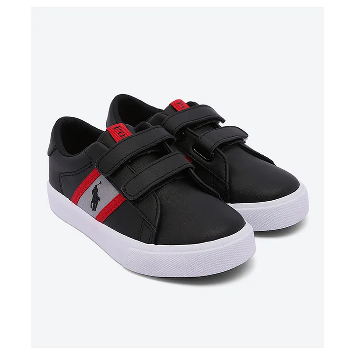 boys black ralph lauren trainers