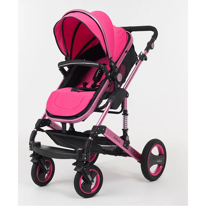 pink 3 in 1 pram