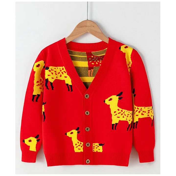 buy red cardigan