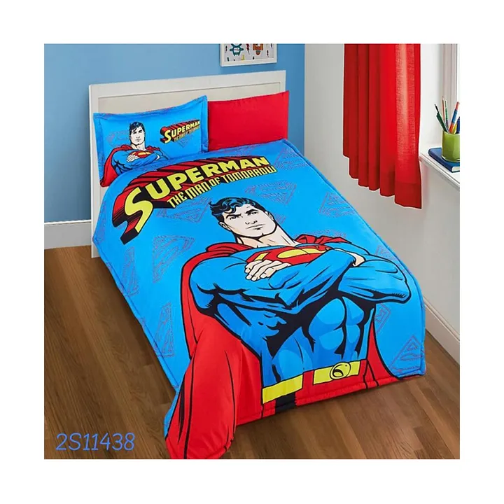 Highland Superman Theme Kids Bedding, Superman Double Duvet Cover