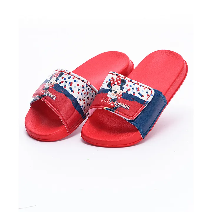 girls red flip flops