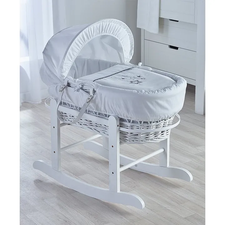 kinder valley moses basket rocking stand white