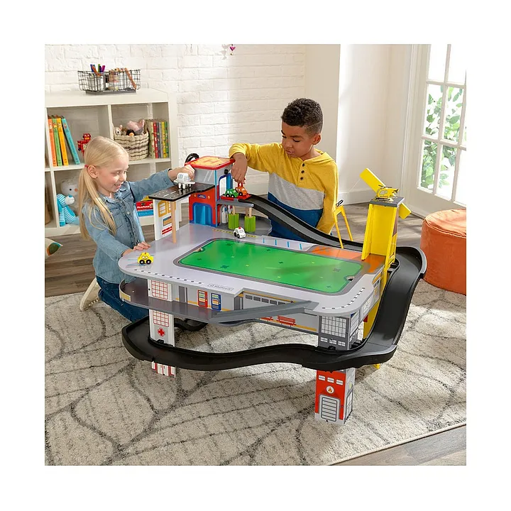 kidkraft train table set up