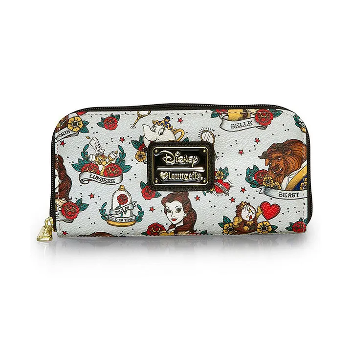 Loungefly Disney Belle Tattoo Zip Around Wallet Multicolour For Girls 3 12years Online In Uae Buy At Firstcry Ae F160bae515265