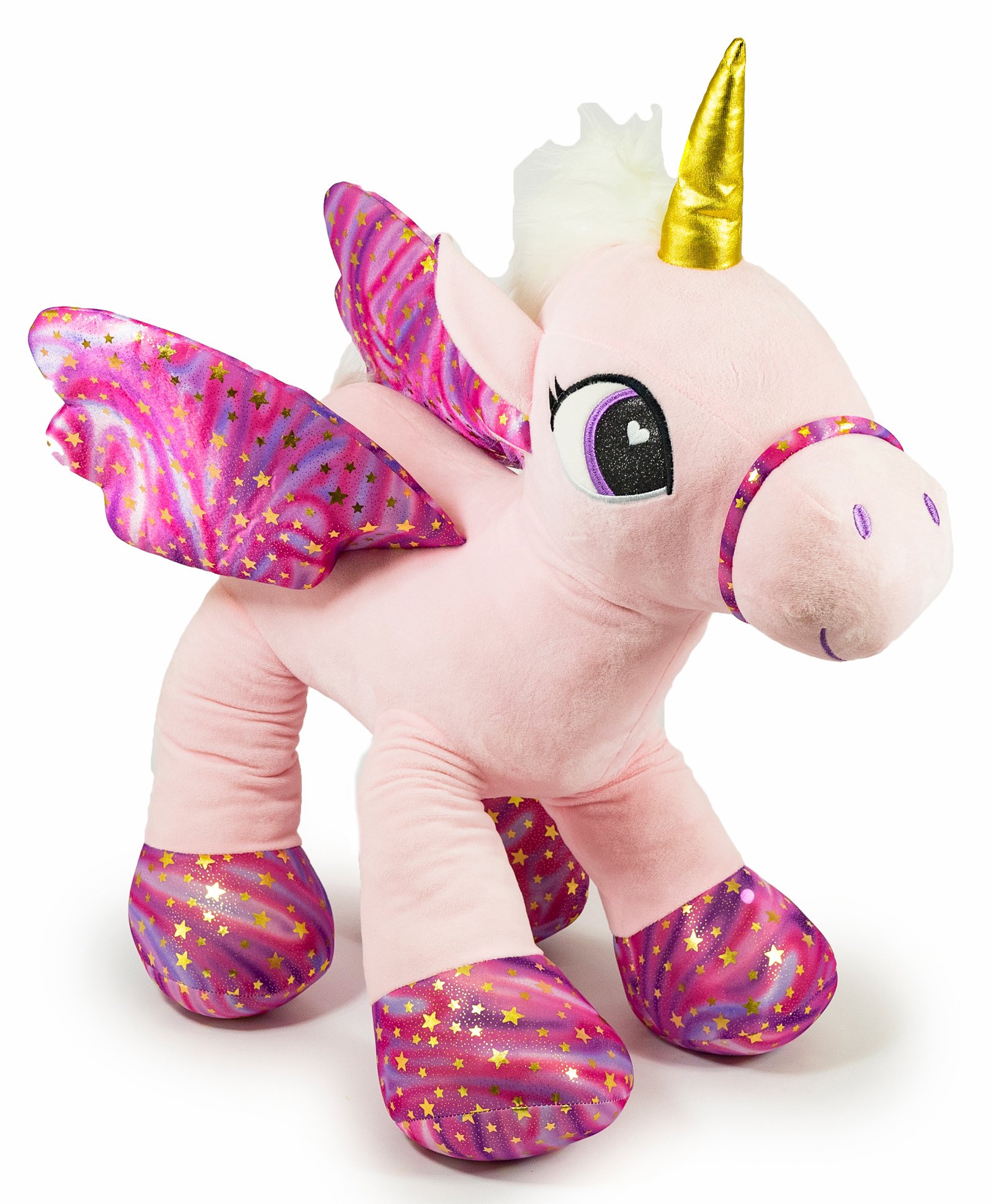 Download Little Unicorn Standing Unicorn Plush Toy With Wings Pink ...