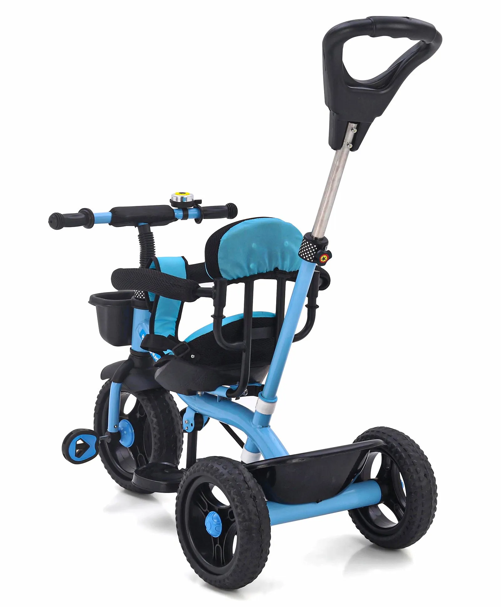 Babyhug Gladiator Tricycle with Parental Push Handle Cushioned Seat Safety Features for Ages 1 5 Blue Online in UAE Buy at Best Price from FirstCry.ae 12771022