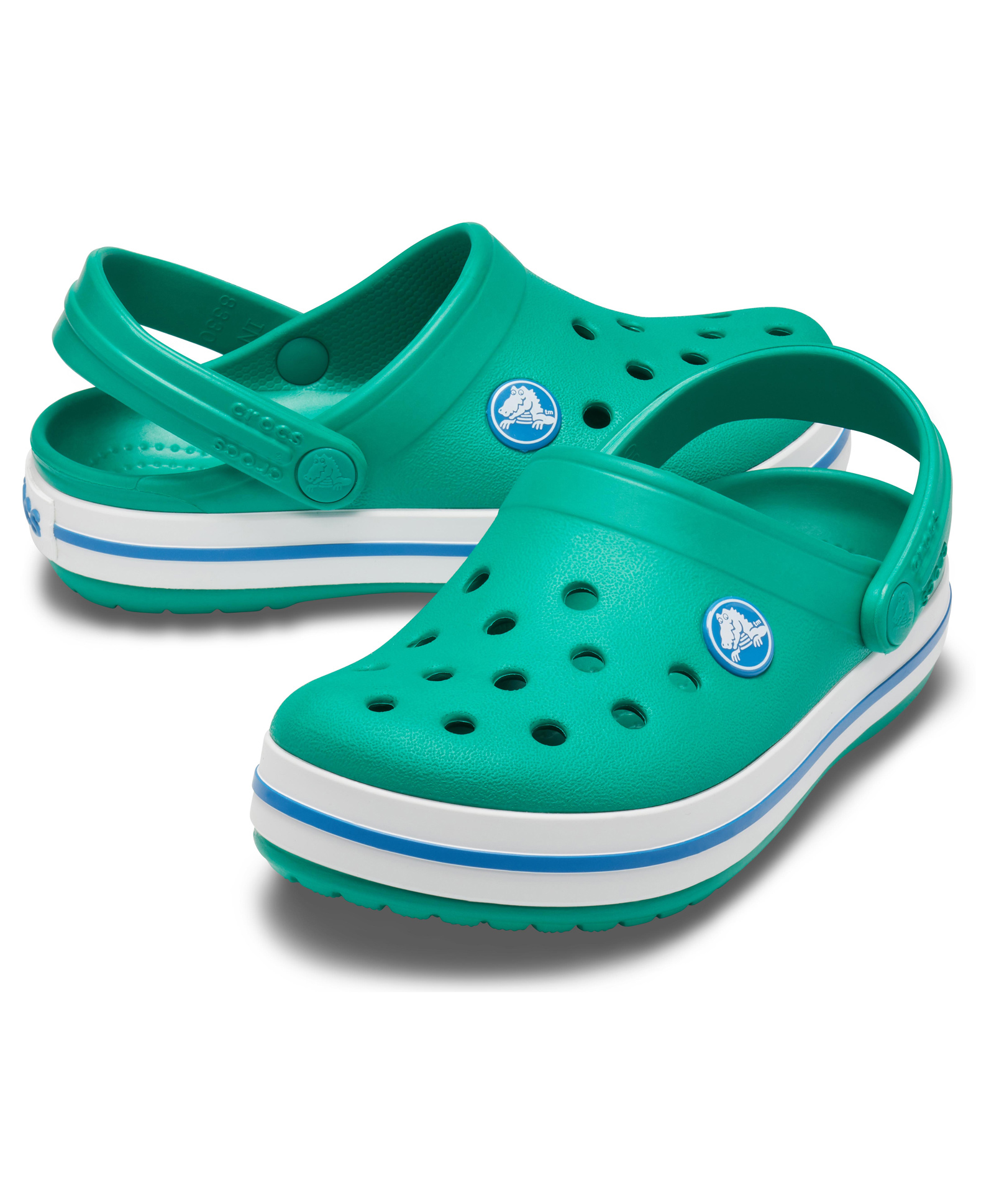 Crocs Crocband Clog K - Deep Green Prep Blue Online in UAE, Buy at Best ...