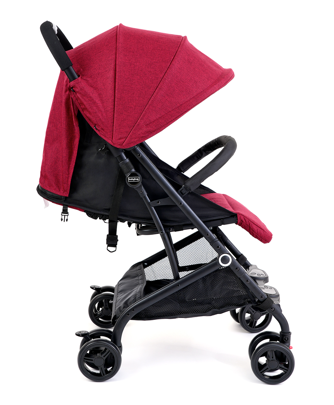 Babyhug Easy Travel Cabin Stroller With Z-Fold & Trolley Handle - Red ...