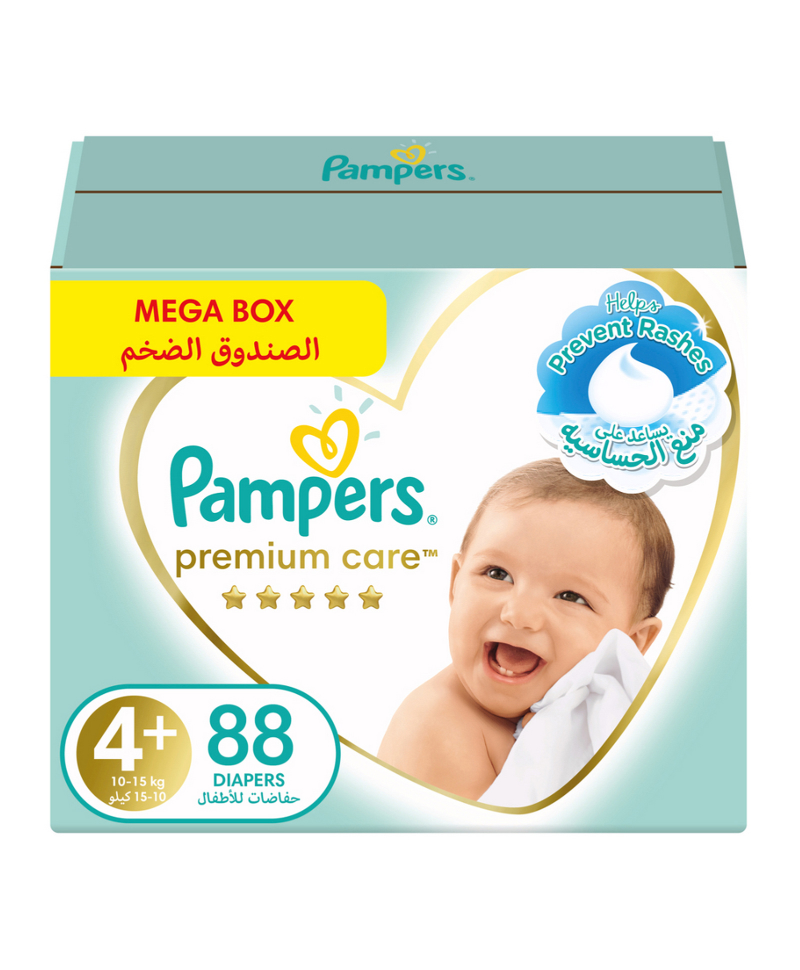 Pampers Premium Care Diapers Size 4 Plus Mega Box - 88 Pieces Online in ...