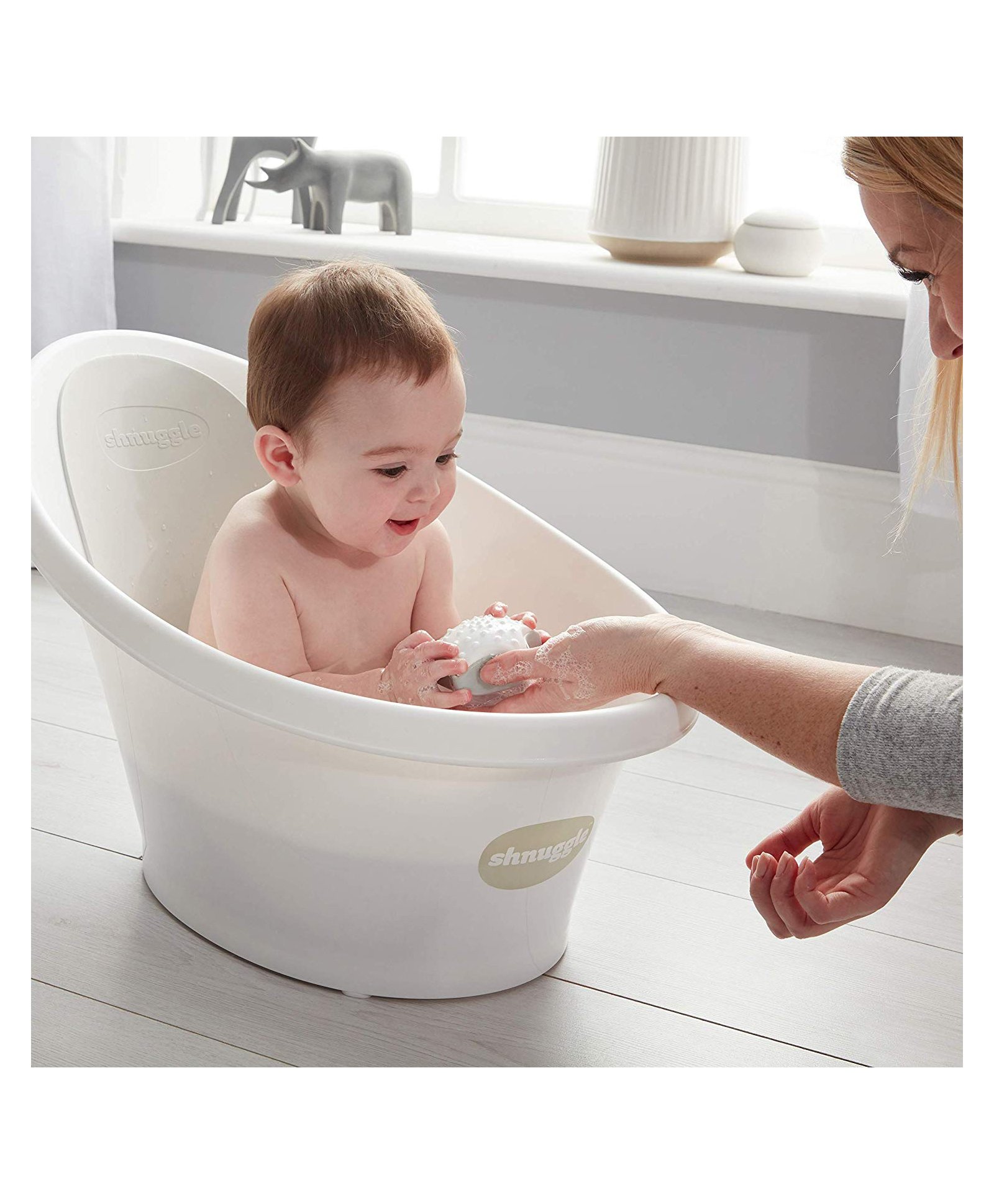 Shnuggle Bath With Plug & Foam Backrest - Grey Online in UAE, Buy at ...